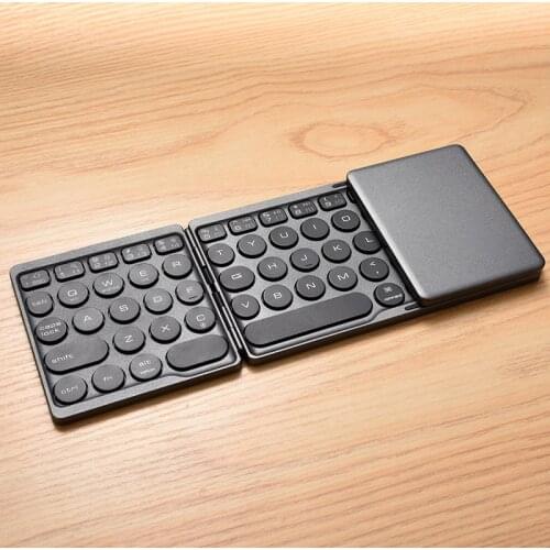 Mini Keyboard With Touchpad Bluetooth Foldable Wireless Keypad For Windows Android ios Tablet Ipad PC Smartphone