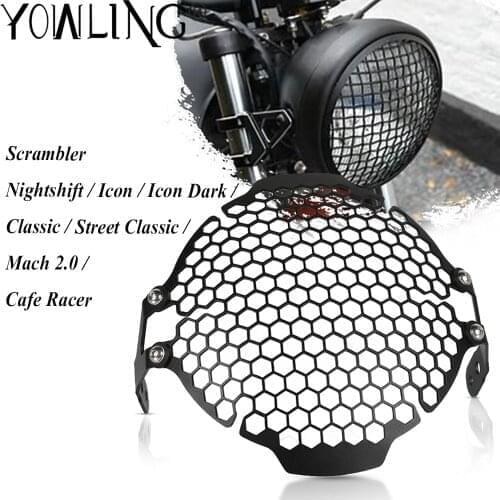 Motorcycle Headlight Protector Cover Grill For Ducati Scrambler Nightshift Icon Dark Street Classic Mach 2.0 Head light Guard