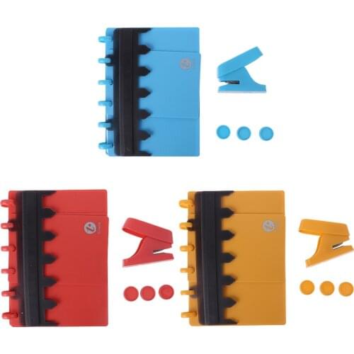 Mini Hole Puncher Set Mini Mushroom Hole Paper Puncher for Crafts Single Hole Shapes Paper Puncher A6 A7 6 Holes