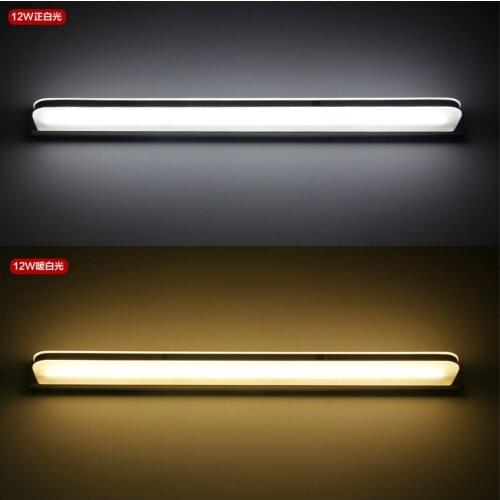 Bathroom Mirror Headlight Wall Lamps Led Modern Acrylic Sconce Wall Lights Study Desk Stainless Steel Moisture-proof Toilet Lamp