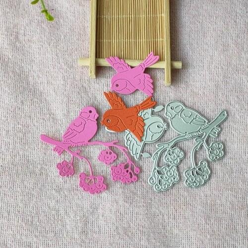 New Sparrow Bird Metal Cutting Dies Stencil for DIY Scrapbooking Album Embossing Paper Cards Deco Crafts Die Cuts