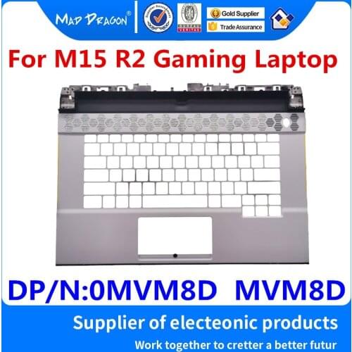 New original US Palmrest Upper Cover Case C shell white For Dell Alienware M15 R2 Gaming Laptop EDQ51 0MVM8D MVM8D AM2KH000L31