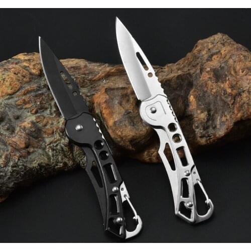 High Quality Stainless steel mirror knife outdoor self-defense folding knife fruit knife & Drop Shipping
