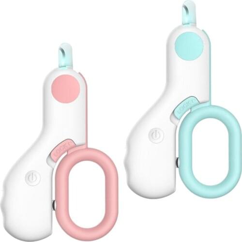 Dog Nail Scissors Pet Nail Clippers Cutter Grooming Electric Claw Scissors Cat Dog Products With Led Light Claw Nail Scissors