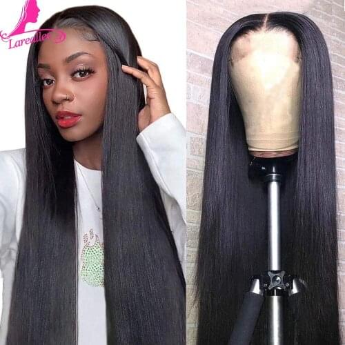 Lace Closure Wigs Human Hair Peruvian Straight Human Hair Lace Closure Wigs For Black Women 4x4 Lace Wigs Pre Plucked
