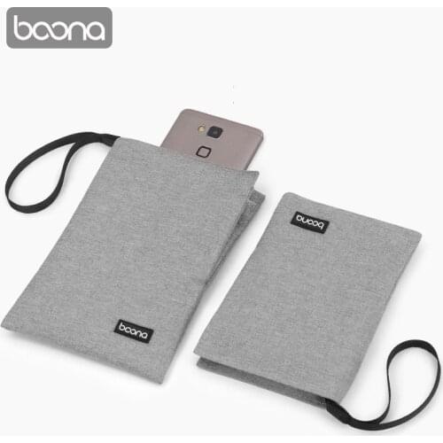 BOONA Portable Mobile Phone Bag Cell Phone Pouch Multi Functional Bag for Power Bank USB Flash Disk Cable Cord
