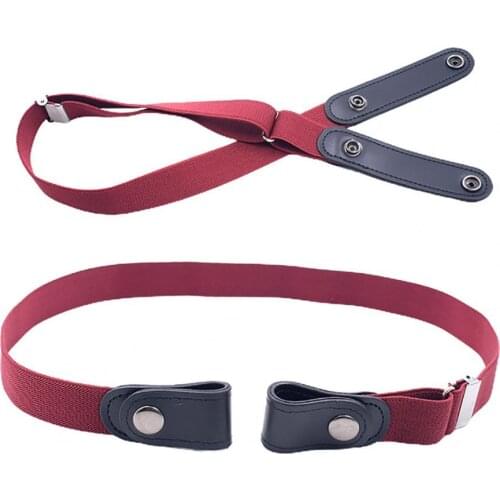 Belts for women Buckle-Free Waist Jeans Pants No Buckle Stretch Elastic Waist Belt For Men Invisible Belt Drop Shipping