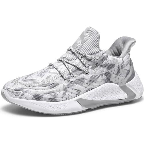 FEOZYZ Reflective Running Shoes Men Shock Absorption Sneakers Sport Shoes Men Trainers