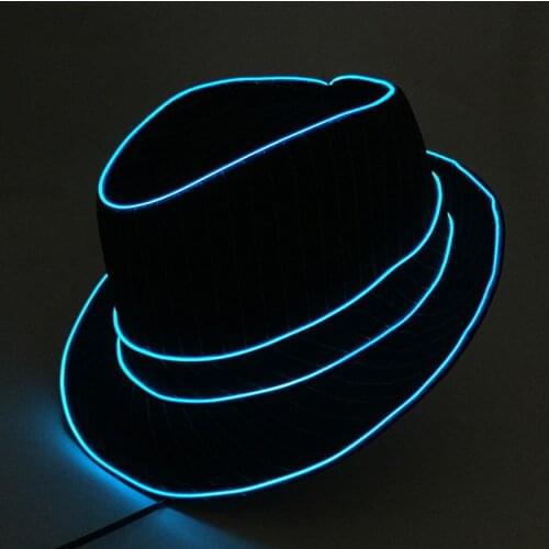 Luminous Trendy EL Wire Hat Glowing Magic Hat For Nightclub Cocktail Party