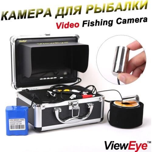 ViewEye Visible Fish Finder Underwater 1000TVL 7" Color 12 LED Lights Controllable Under Water Monitor Video Camera For Fishing