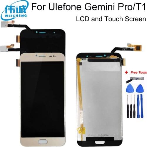 WEICHENG TopTested Well For Ulefone T1 LCD Display Touch Screen Digitizer Phone Parts For Ulefone T1 Screen LCD With Free Tools