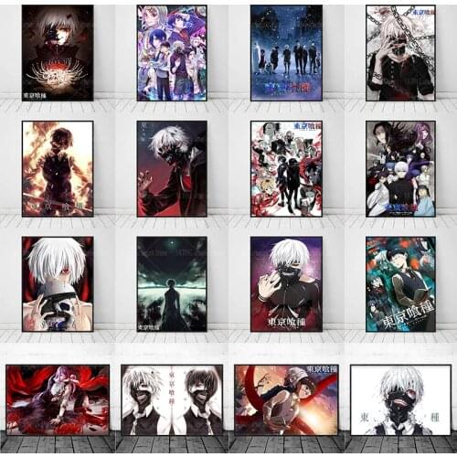 Japanese anime tokyo ghoul poster nordic style prints living room picture home decoration printing canvas wall art hd picture