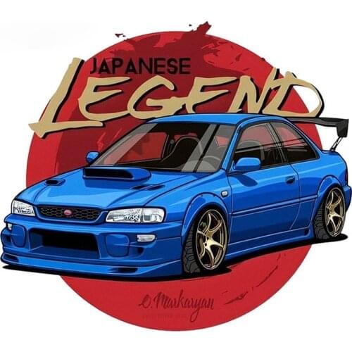 Impreza 2.5 RS Initial D AE86 Funny Creative Vinyl Sticker Car Bumper Decal Waterproof Car Styling Camper Accessories PVC13x11cm