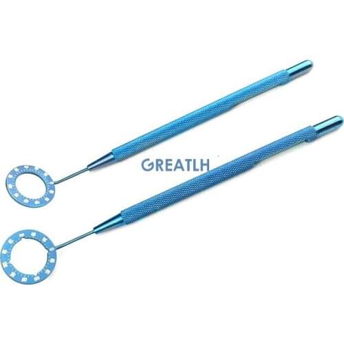 1pcs Mendez Degree Gauge Rings Tweezer Veterinary Ophthalmic Forceps Eye Tools