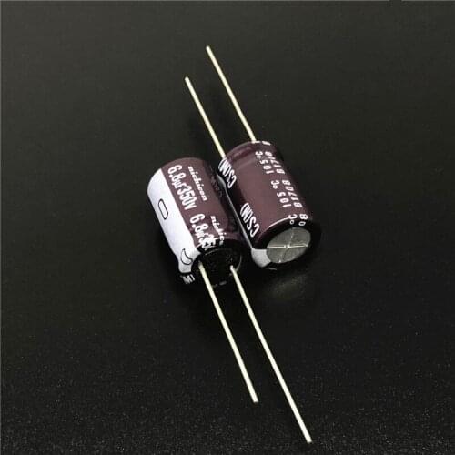 10pcs/100pcs 6.8uF 350V6.8UF NICHICON CS Series 10x16mm High Ripple Current High Reliability Aluminum Electrolytic capacitor