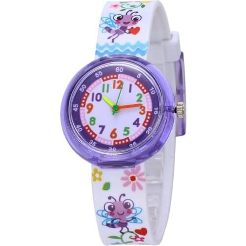 11 Designs Christmas Gift Cute Bee Girl Watch Children Fashion Watch SportS Jelly Cartoon New Boy Watch relogio masculino reloj