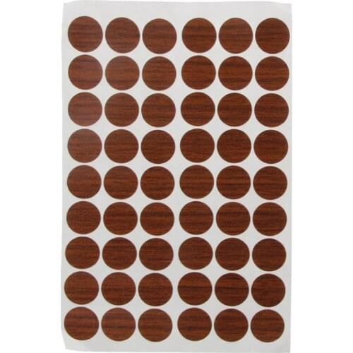 2021 New 60Pcs 20mm Wooden Furniture Self Adhesive Cabinet Screw Cap Covers Hole Stickers