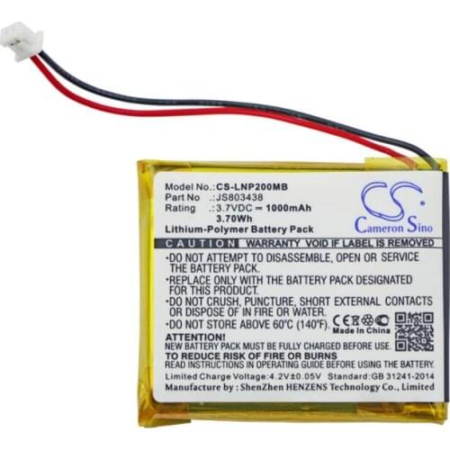 Cameron Sino 1000mAh battery for LUVION Platinum 2 JS803438 BabyPhone Battery