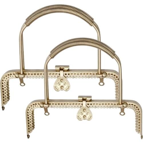 Bag Accessories Metal Purse Frame Handle DIY Kiss Clasp Lock for Women Clutch Handbag Hardware Antique DIY Craft