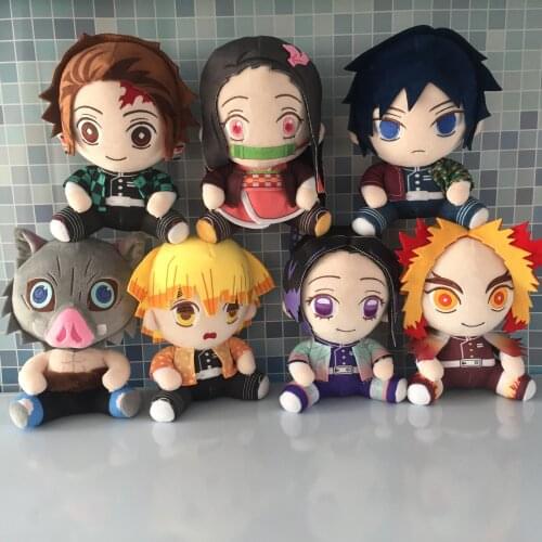 Anime Demon Slayer: Kimetsu no Yaiba Plush Toys Kamado Tanjirou Nezuko Rengoku Kyoujurou Cute Soft Stuffed Dolls For Kid Gift