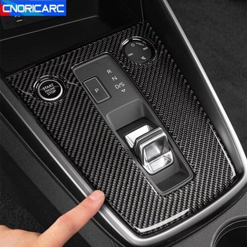 Carbon Fiber Car Console Gearshift Panel Frame Decorative Cover Sticker For Audi A3 8Y 2021 LHD Interior Accessories