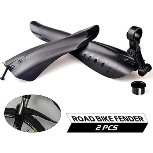 2 Pcs Mountain Bicycle Road Bike Fender Front Rear Mudguard Road Cycling Mountain Front Rear MTB Fender
