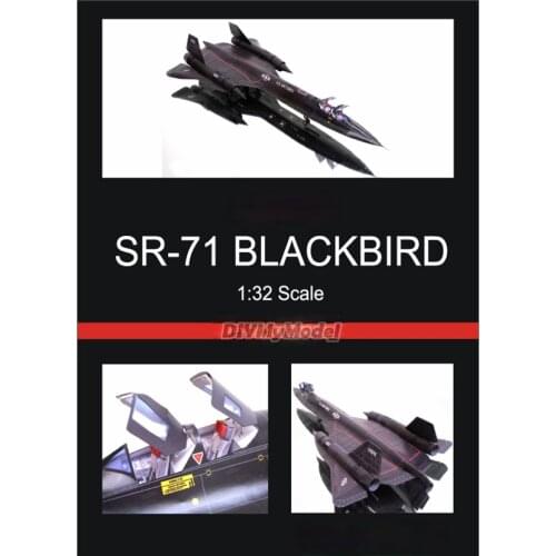 DIYMyModeI USA Sr71 blackbird reconnaissance aircraft DIY Handcraft Paper Model KIT Handmade Toy Puzzles Gift Movie prop