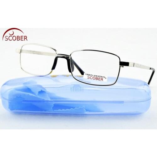 = SCOBER = !TWO PAIRS! Full-Rim Natural Crystal Lens Men Women Reading Glasses Comfort One Nose +1 +1.5 +2 +2.5+3 +3.5 +4