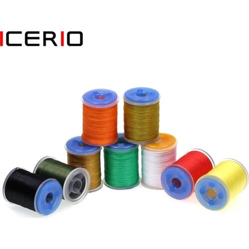 ICERIO 1PCS 140D Fly Tying Thread Standard Bobbin Trout Bass Lure Fly Tying Material for Size 6 ~ 14 Flies
