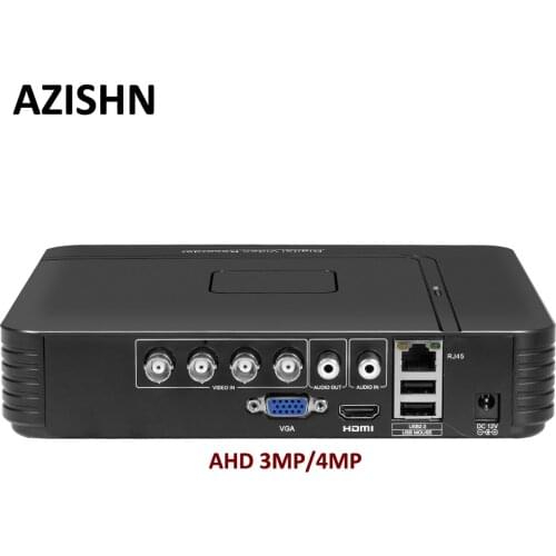Surveillance AHD 4MP DVR 4CH/8CH H.264+ Mini Hybrid 5 In 1 AHD/TVI/CVI/CVBS/IP XMEye 3G WIFI VGA HDMI For AHD 3MP 4MP Camera