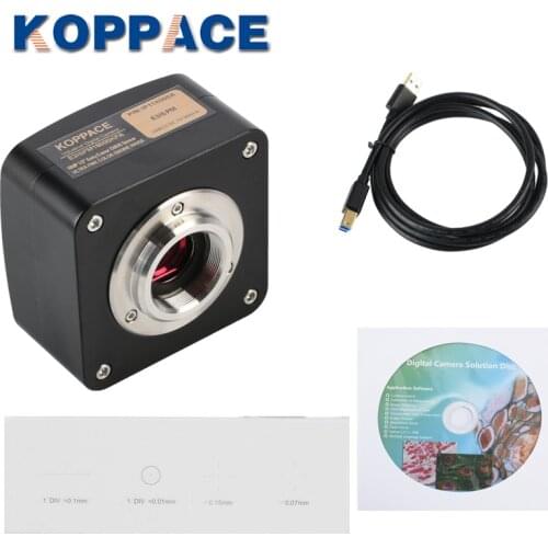 KOPPACE 18 Million Pixels Industrial Microscope Camera USB3.0 Provide Image Measurement Software Support Image And Video