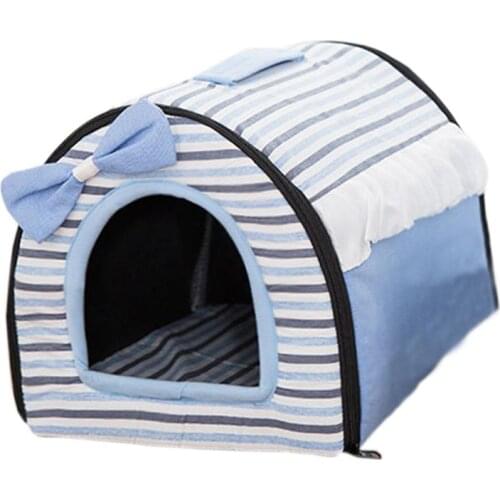 Creative Kennel Cat Nest Teddy Dog Portable Detachable Cotton Bed Warm Pet Products Foldable Dog House Pet Supplies