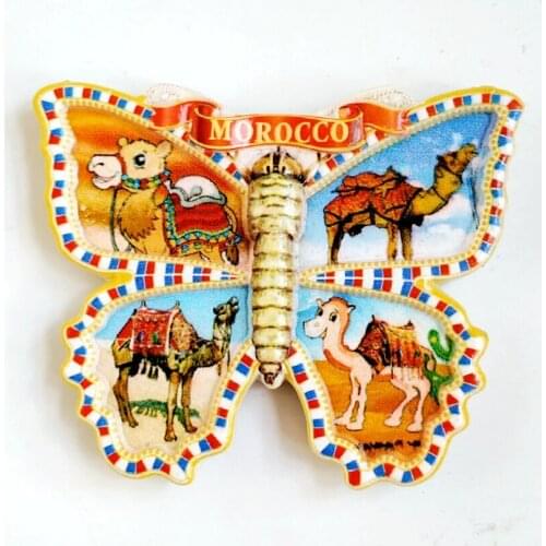 New Handmade Painted Morocco Camel 3D Fridge Magnets Tourism Souvenirs Refrigerator Magnetic Stickers Gift