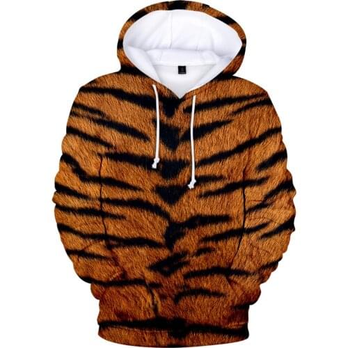 Fashion Design Animal texture hoodies Sweatshirts men/women Harajuku Style Animal Zebra pattern texture 3D hoody Clothes