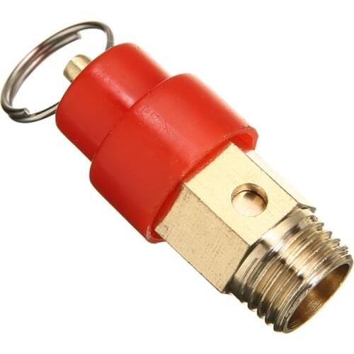 1Pcs 120PSI 1/4'' BSP Air Compressor Safety Relief Valve Pressure Release Regulator 9mm Diameter For Hardware Accessories