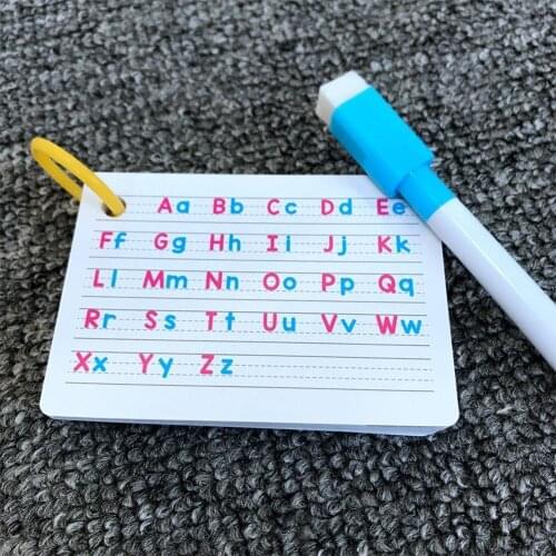Early Learning English Alphabet Card For Baby Kids Language Cognitive English Words Funny Toys Card Memory Z5A5