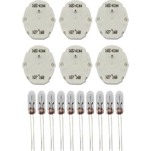 Stepper motor for speedomet 6PCS(X27 168) +10PCS light Blubs for GM GMC Ford Chevy chevrolet Buick car instrument Dash Cluster