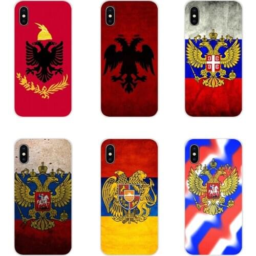 For Samsung Galaxy J1 J2 J3 J4 J5 J6 J7 J8 Plus 2018 Prime 2015 2016 2017 Armenia Albania Russia flag Emblem Silicone Skin Cover