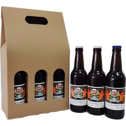 Wine Packaging Bag General Beer Wine Box Ice Wine Bag Gift Bag Tote Bag Hard Paper For Gifting Beer, Brewing, Party Favors