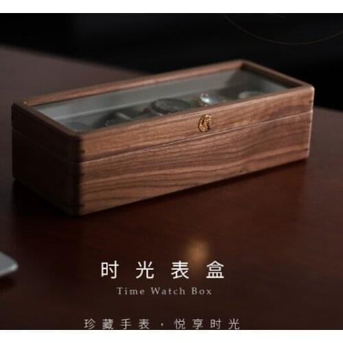 High-grade solid wood jewelry watch storage box J03