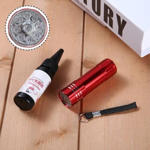1 Bottle 25ml UV Resin & UV Flashlight Kit Ultraviolet Cure Resin Hard Glue DIY Making Tool For Jewelry Tools & Equipments
