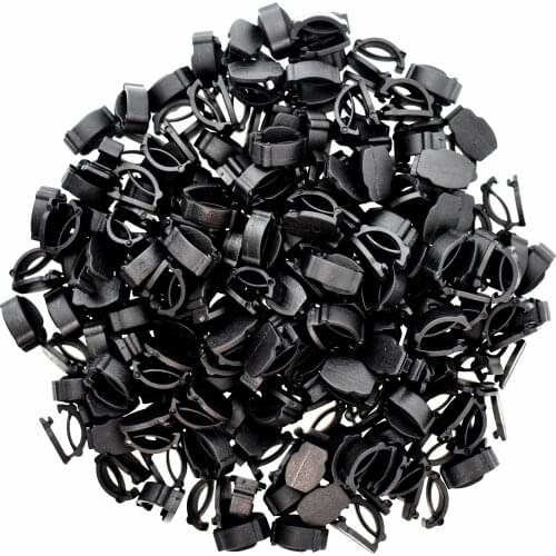 100-1000PCS Wholeslae Mix Black Buttons Plastic Ornaments Simple Switch Buckles DIY Shoes Charm For Sneakers With Laces