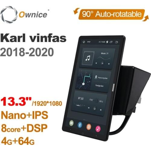 13.3 Inch 1920*1080 Ownice Android 10.0 for Opel Karl vinfas 2018 - 2020 Car Radio Multimedia Video Audio GPS Auto Rotatable