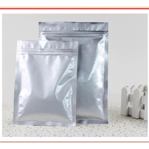 15cm*22cm 100Pcs/lot, zip lock Seal flat bottom aluminum foil bag,wholesale pure foil coffee tea bags