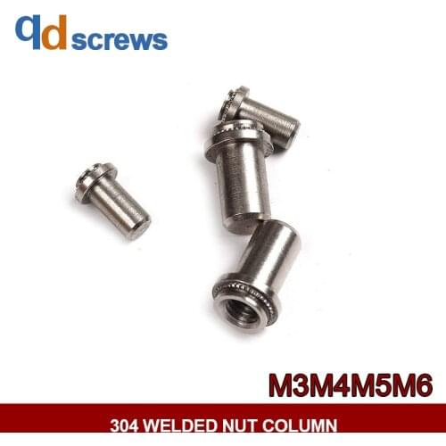 303 M3M4M5M6 Stainless Steel Sealed Nut Column 1215 Stainless Steel Welded Nut Column