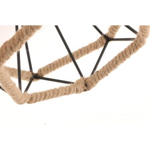 Lampshade frame Manila rope Chandelier E27 socket umbrella lamp frame