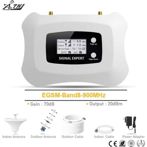 ATNJ new EGSM 900MHz mobile signal booster Band8 cellular amplifier 2G Voice signal repeater