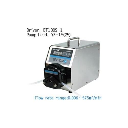BT100S-1 YZ15 Easy Control Industrial Mediccal Lab Variable Speed Flow Dosing Peristaltic Pump Filling Machine 0.006-420 ml/min