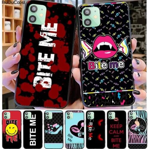 Bite Me Lip Art Design Phone Case For iphone 12 pro max 11 pro XS MAX 8 7 6 6S Plus X 5S SE 2020 XR case