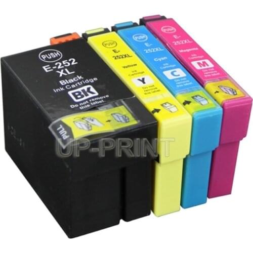 UP 16pcs T252XL ink cartridge compatible for epson WF-7620 WF-7610 WF-3640 WF-3620 WF-7710 WF-7720 WF-7725 printer t2521